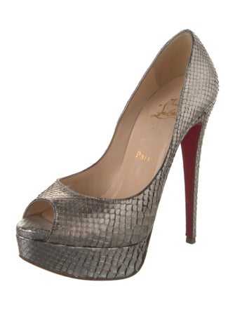 Christian Louboutin Snakeskin Animal Print Pumps