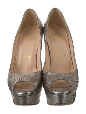 Christian Louboutin Snakeskin Animal Print Pumps