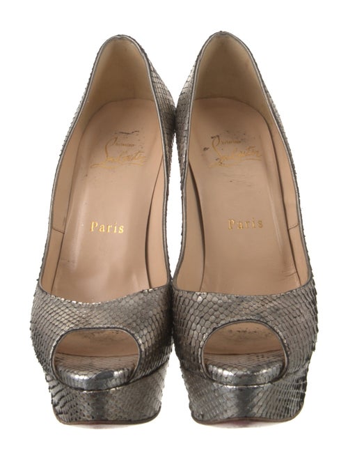 Christian Louboutin Snakeskin Animal Print Pumps