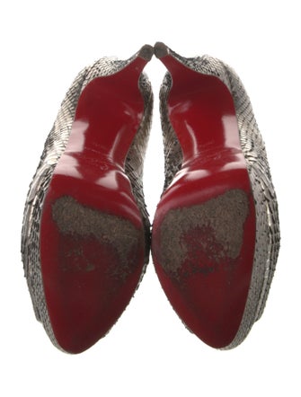 Christian Louboutin Snakeskin Animal Print Pumps
