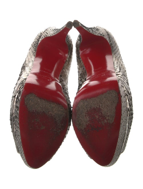 Christian Louboutin Snakeskin Animal Print Pumps
