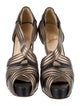 Christian Louboutin Leather Colorblock Pattern Pumps