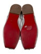 Christian Louboutin Leather Bow Accents Ballet Flats