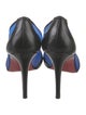 Christian Louboutin Leather Mesh Accents Pumps