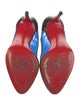 Christian Louboutin Leather Mesh Accents Pumps