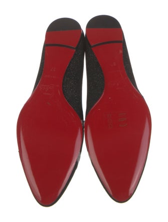 Christian Louboutin Glitter Printed Flats