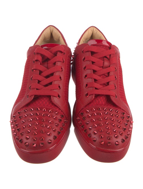 Christian Louboutin Spike Accents Mesh Sneakers