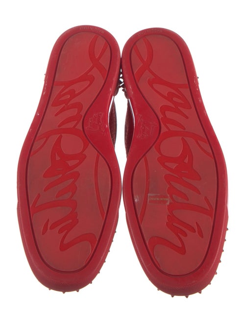 Christian Louboutin Spike Accents Mesh Sneakers