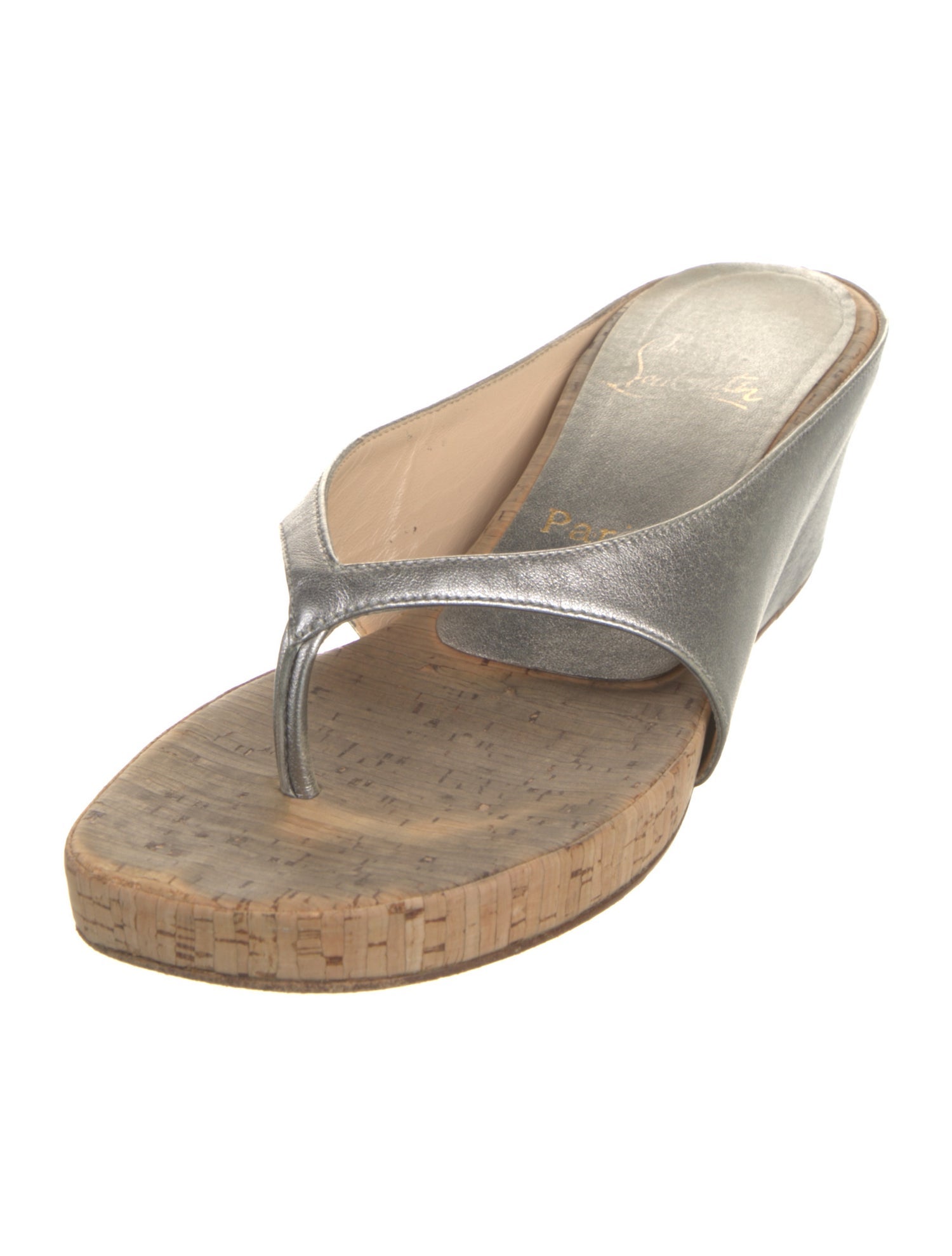 Christian Louboutin Leather Slides