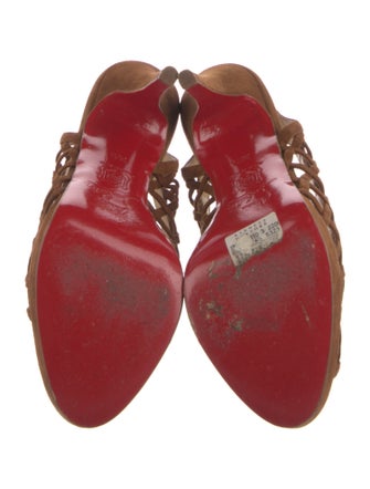 Christian Louboutin Suede Slingback Pumps