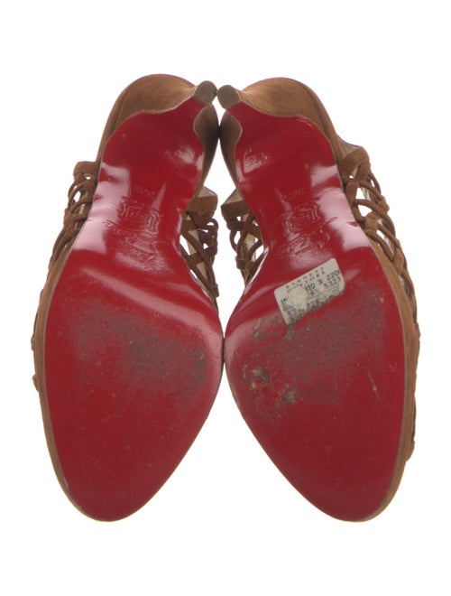 Christian Louboutin Suede Slingback Pumps