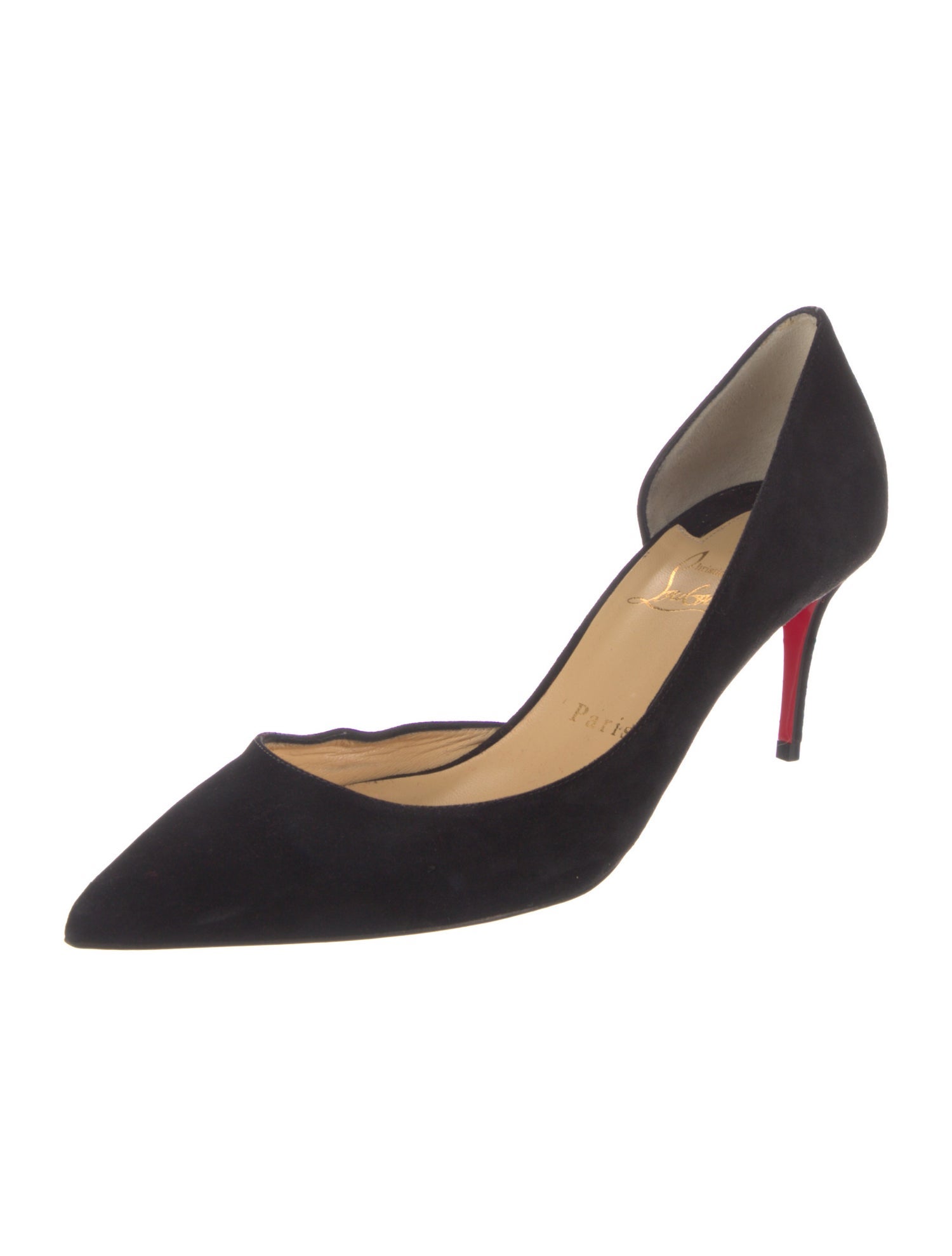 Christian Louboutin Suede D'Orsay Pumps
