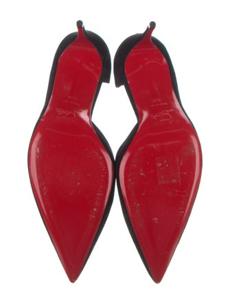 Christian Louboutin Suede D'Orsay Pumps