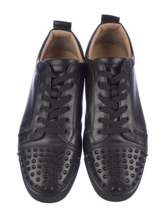 Christian Louboutin Spike Accents Leather Sneakers