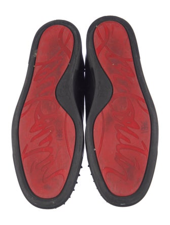 Christian Louboutin Spike Accents Leather Sneakers