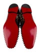 Christian Louboutin Spike Accents Patent Leather Loafers