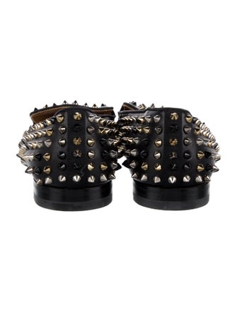 Christian Louboutin Spike Accents Leather Loafers