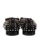 Christian Louboutin Spike Accents Leather Loafers