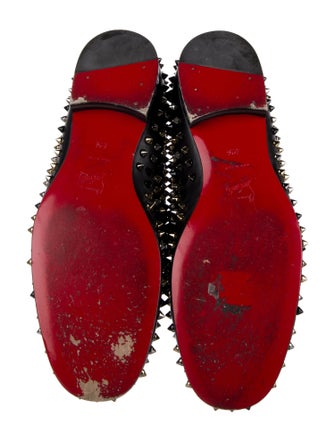 Christian Louboutin Spike Accents Leather Loafers