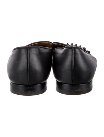 Christian Louboutin Spike Accents Leather Loafers