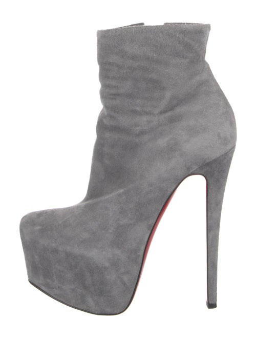 Christian Louboutin Suede Sock Boots