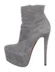 Christian Louboutin Suede Sock Boots