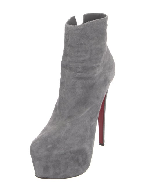 Christian Louboutin Suede Sock Boots