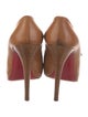 Christian Louboutin Leather Whipstitch Trim Pumps
