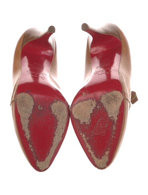 Christian Louboutin Leather Whipstitch Trim Pumps