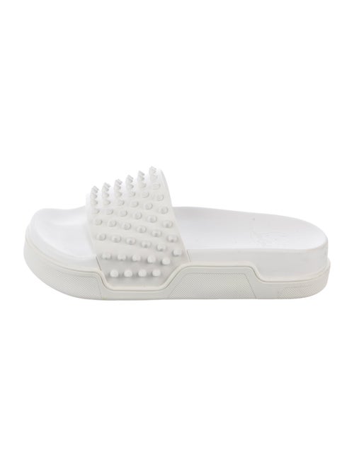 Christian Louboutin Spike Accents Rubber Slides