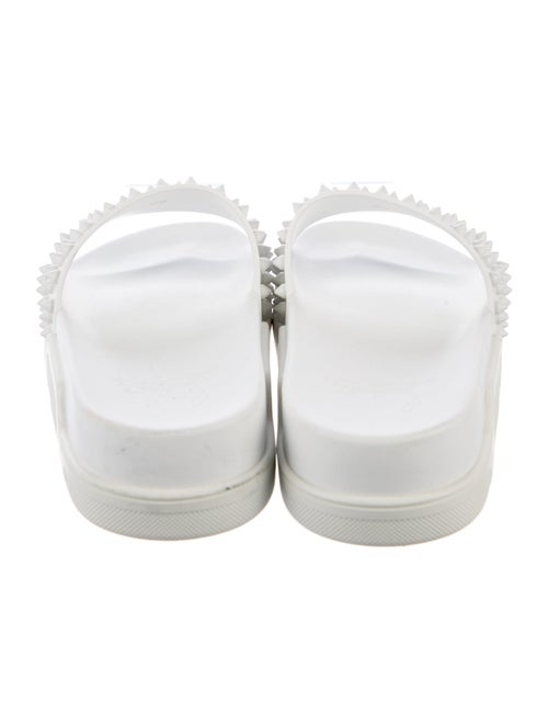 Christian Louboutin Spike Accents Rubber Slides
