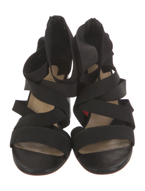 Christian Louboutin Leather Cutout Accent Sandals