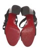 Christian Louboutin Leather Cutout Accent Sandals