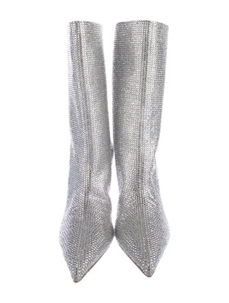Christian Louboutin Crystal Embellishments Sock Boots