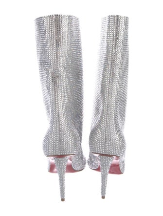 Christian Louboutin Crystal Embellishments Sock Boots