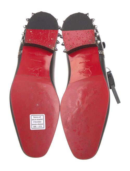 Christian Louboutin Spike Accents Leather Boots