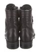 Christian Louboutin Quilted Pattern Leather Combat Boots