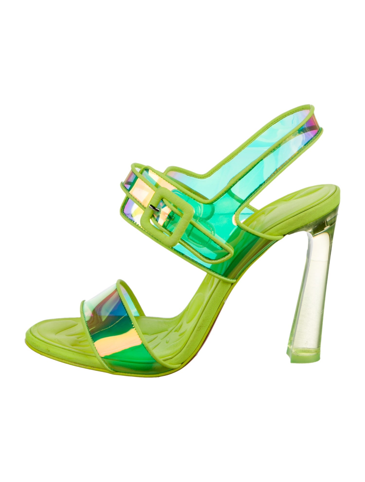 Christian Louboutin PVC Slingback Sandals