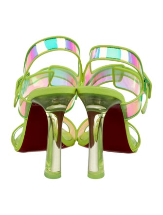 Christian Louboutin PVC Slingback Sandals