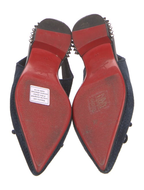Christian Louboutin Hall Sling Flat Spike Accents Slingback Flats
