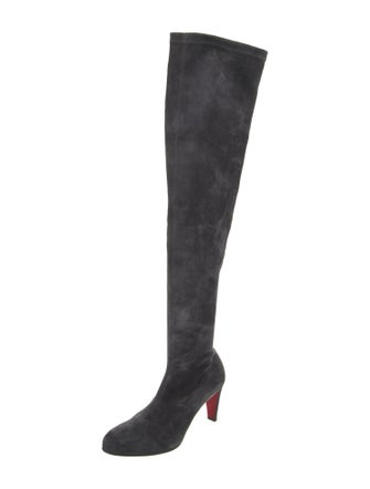 Christian Louboutin Suede Sock Boots