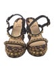 Christian Louboutin Printed Studded Accents Espadrilles