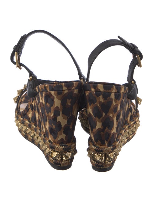 Christian Louboutin Printed Studded Accents Espadrilles