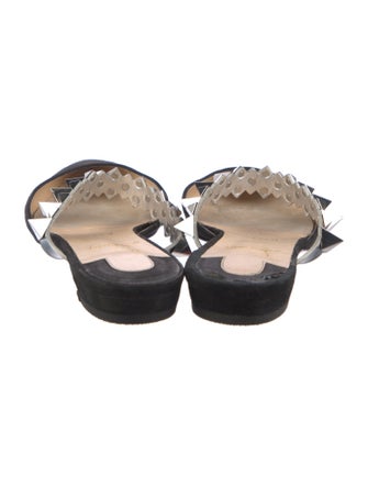 Christian Louboutin Rockstud Spike Suede Mules