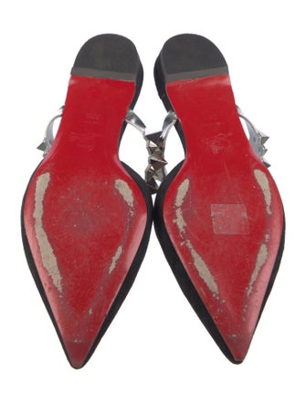 Christian Louboutin Rockstud Spike Suede Mules