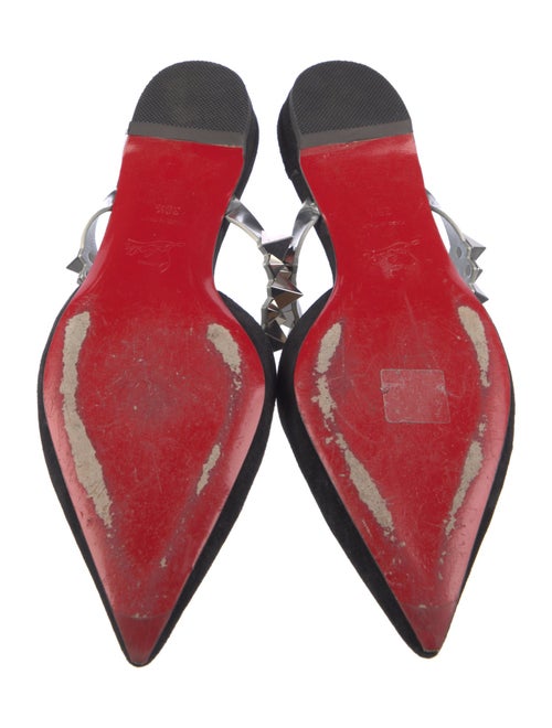 Christian Louboutin Rockstud Spike Suede Mules