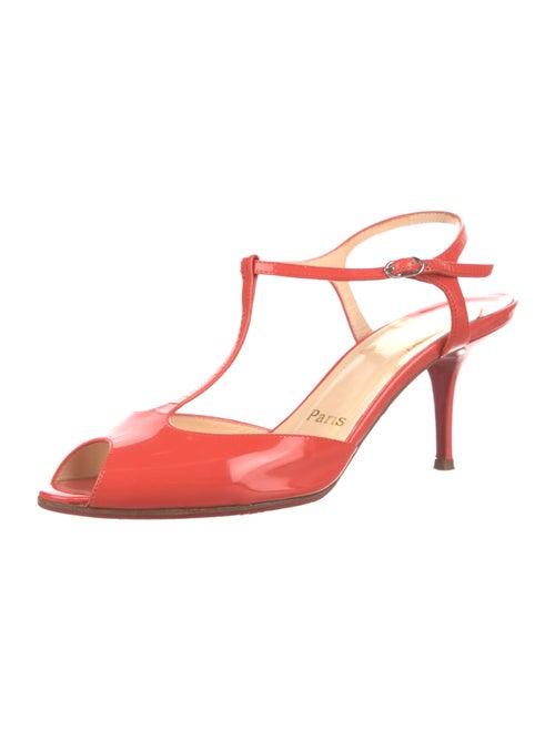 Christian Louboutin Patent Leather T-Strap Pumps