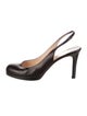 Christian Louboutin Leather Slingback Pumps