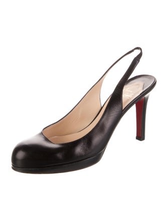 Christian Louboutin Leather Slingback Pumps