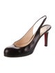 Christian Louboutin Leather Slingback Pumps